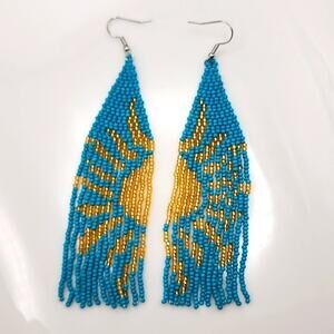Boho Sun Beaded Earrings